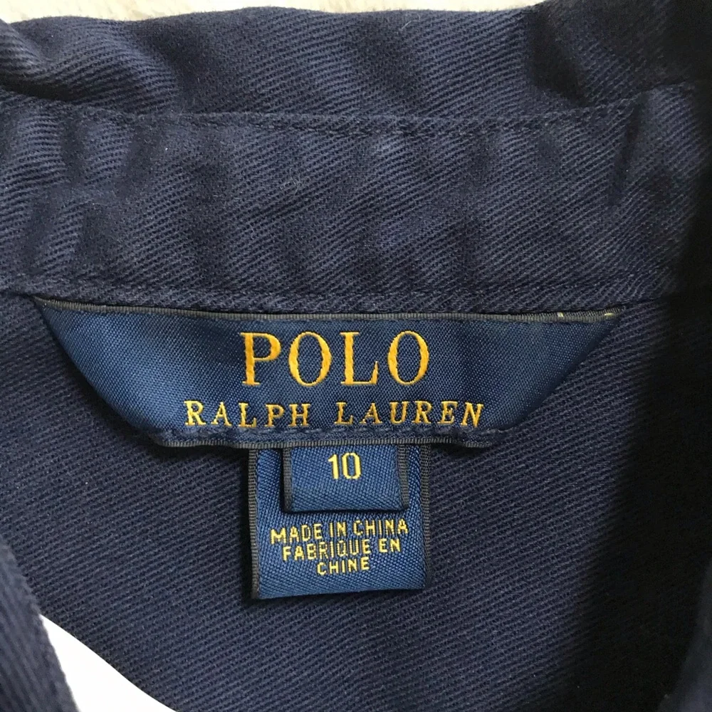 Ralph Lauren Girl’s Belted Cotton shirt dress-size 10